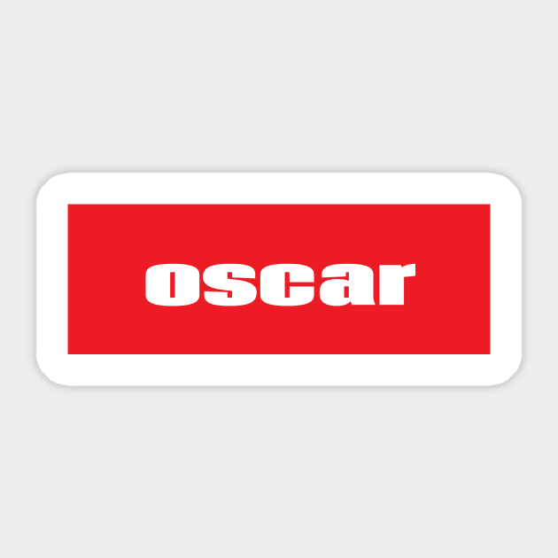 Oscar Sticker by ProjectX23Red